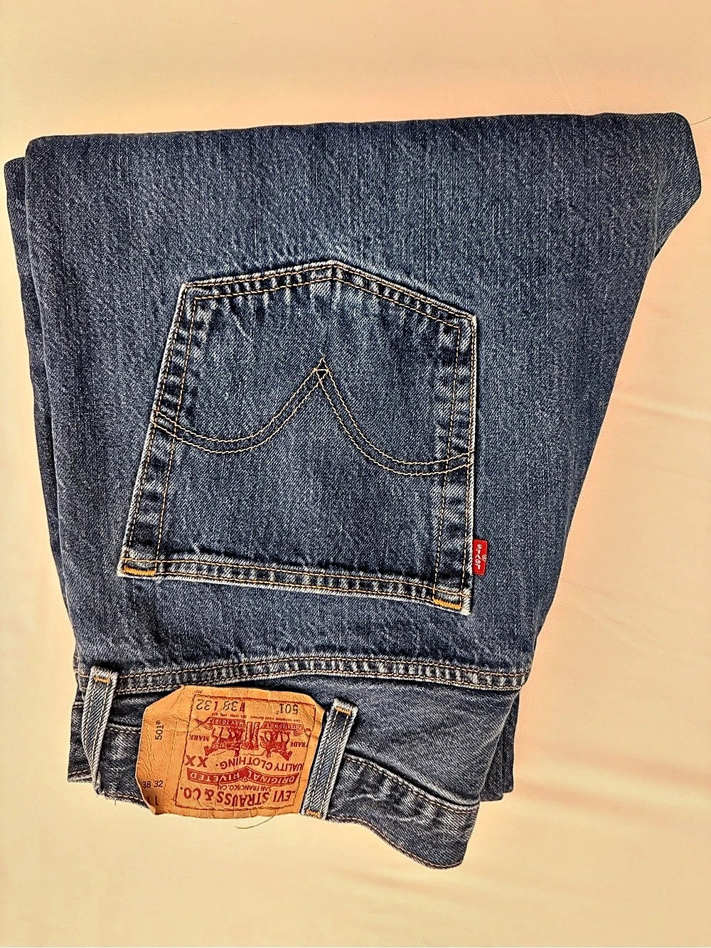 Levi's 501 Straight Leg Jeans Waist 38 Blue